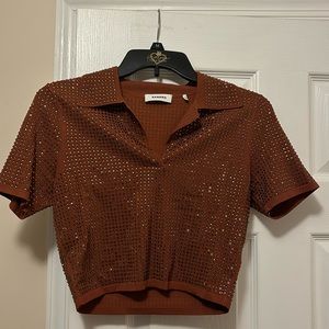 Sandro Jeweled Top